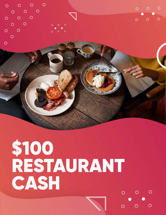 $100 Restaurant Cash poster