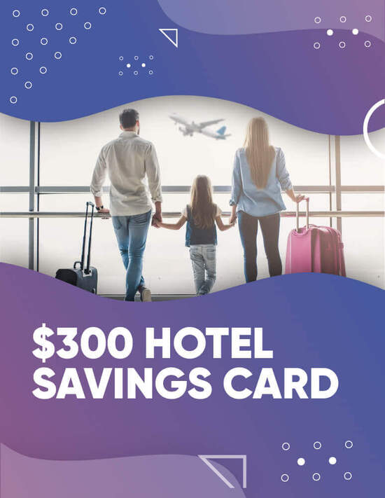 $300 Hotel Savings Card poster
